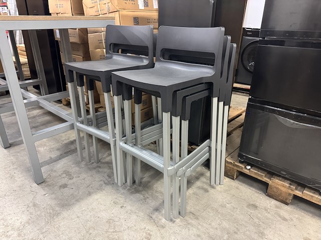 3x statafel met 6x barkruk - afbeelding 2 van  9