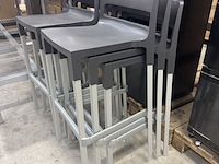 3x statafel met 6x barkruk - afbeelding 4 van  9