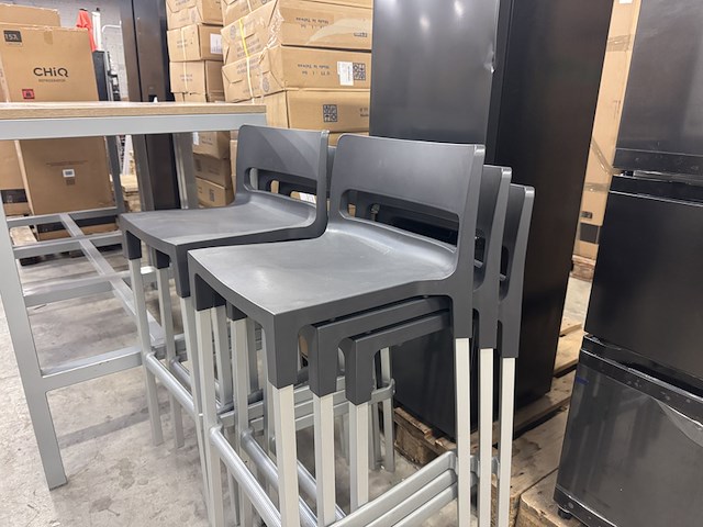 3x statafel met 6x barkruk - afbeelding 5 van  9