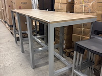 3x statafel met 6x barkruk - afbeelding 7 van  9