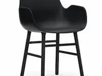 3x stoel normann copenhagen, form, zwart - afbeelding 1 van  5