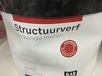3x structure muurverf wit in emmer - afbeelding 2 van  4