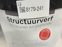 3x structure muurverf wit in emmer - afbeelding 3 van  4