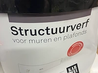 3x structure muurverf wit in emmer - afbeelding 4 van  4