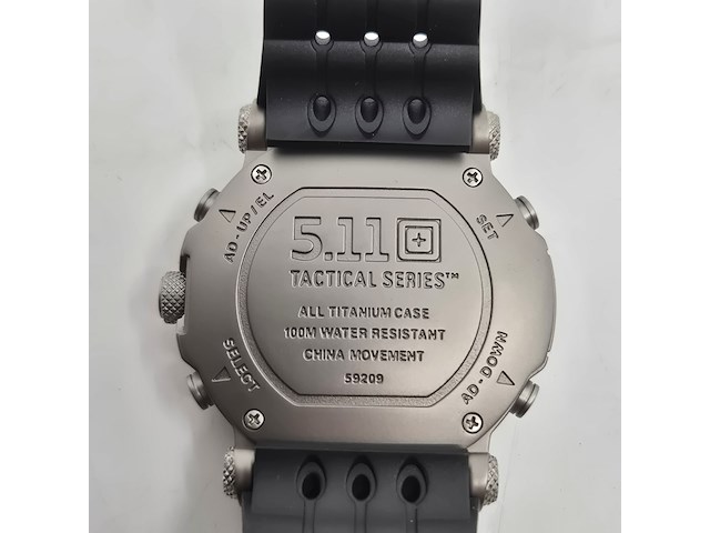 3x tactical titanium horloge, hrt 5.11, tactical series - afbeelding 13 van  13