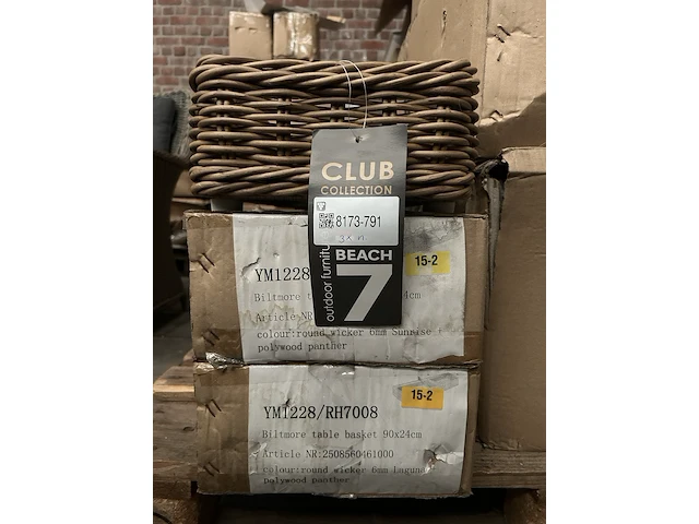3x tafelmand 2 vakken b7 club collection - afbeelding 3 van  5