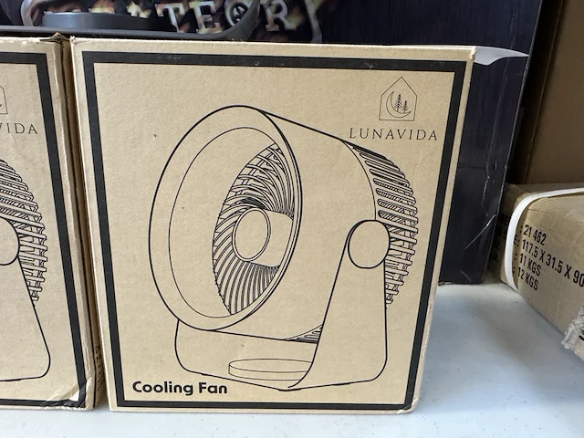 3x tafelmodel ventilator lunavida - afbeelding 4 van  4
