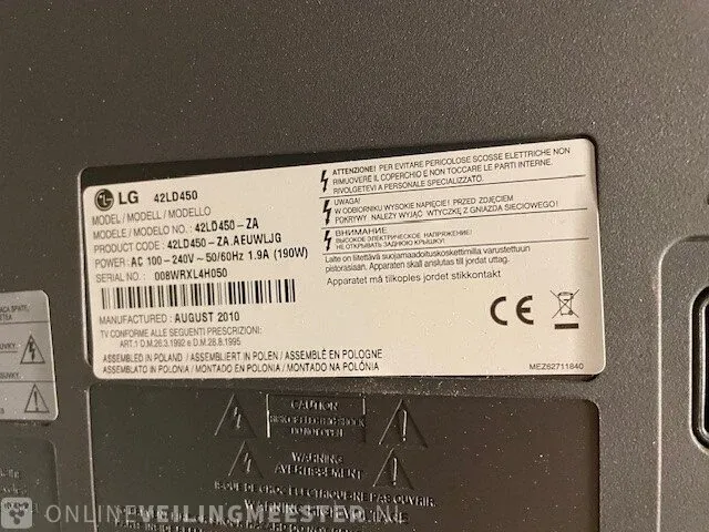 3x televisie lg, 42ld450 full hd - afbeelding 6 van  6