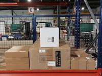 3x thermostatische chrome mengkraan 3-weg incl regendouche vierkant - afbeelding 1 van  7