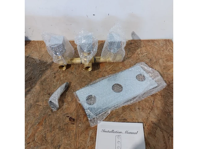 3x thermostatische chrome mengkraan 3-weg incl regendouche vierkant - afbeelding 3 van  7