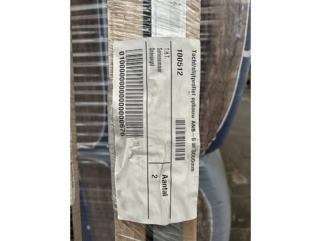 3x tocht/slijtprofiel opbouw 3000mm - afbeelding 3 van  5