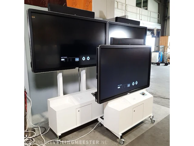 3x touch screen monitor op verrijdbare standaard ctouch, ct65led80b20piruhd - afbeelding 6 van  13