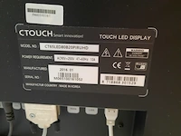 3x touch screen monitor op verrijdbare standaard ctouch, ct65led80b20piruhd - afbeelding 13 van  13