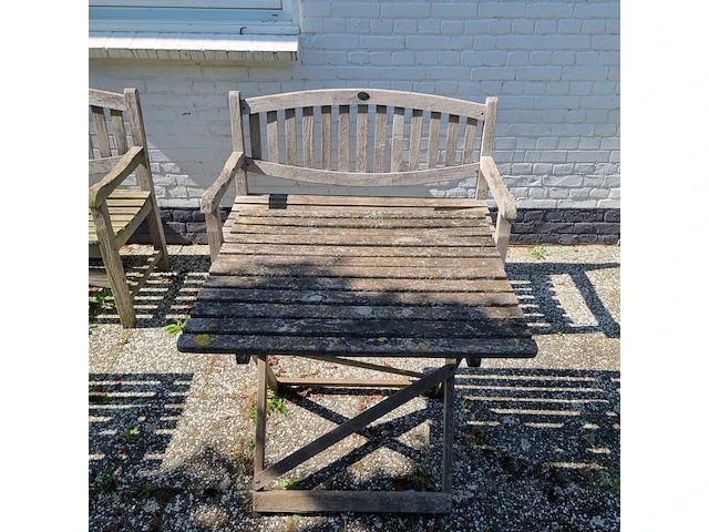 3x tuinbank met tafel - afbeelding 4 van  10