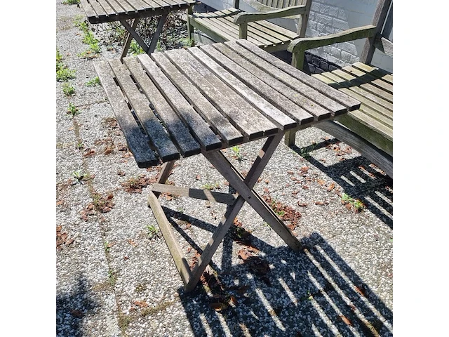 3x tuinbank met tafel - afbeelding 7 van  10