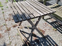 3x tuinbank met tafel - afbeelding 7 van  10