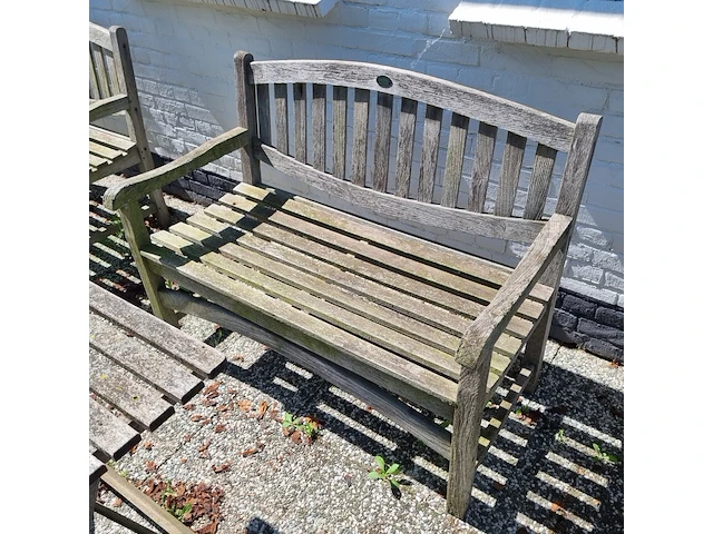 3x tuinbank met tafel - afbeelding 8 van  10