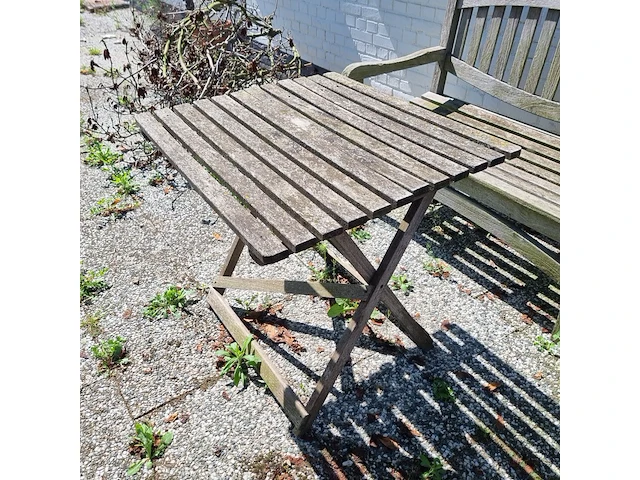 3x tuinbank met tafel - afbeelding 9 van  10