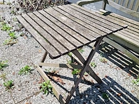 3x tuinbank met tafel - afbeelding 9 van  10