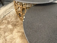 3x tuintafel, bijzettafel 2x diameter 75 cm, 1x diameter 55 cm, buiten. - afbeelding 8 van  10