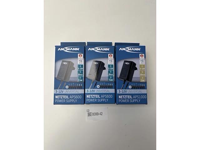 3x universele opladers ansmann - afbeelding 1 van  1