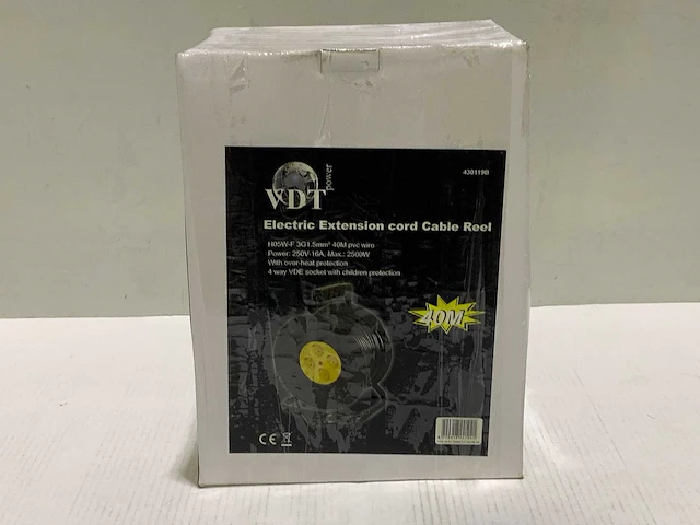 (3x) vdt - 40 meter - kabelhaspel 40 meter - afbeelding 4 van  7