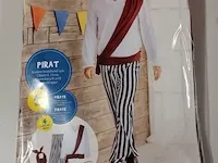 3x verkleedkostuum - piraat - 4 delig - maat m ( 48/50) - afbeelding 8 van  9