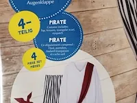 3x verkleedkostuum - piraat - 4 delig - maat m ( 48/50) - afbeelding 9 van  9