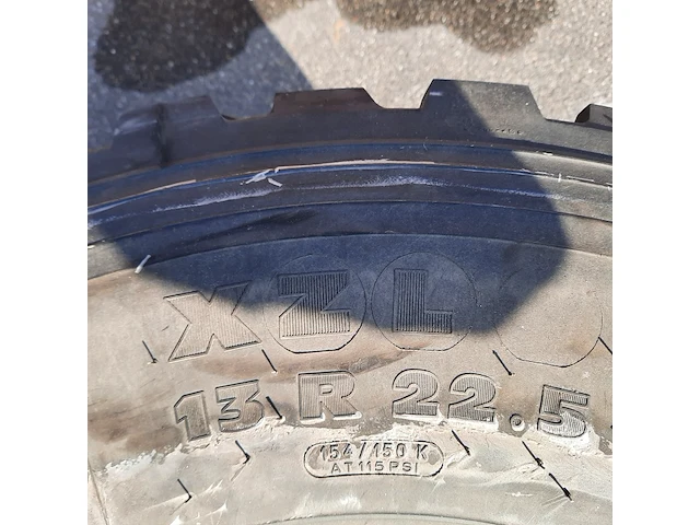 3x vrachtwagenband michelin, xzl - afbeelding 4 van  7