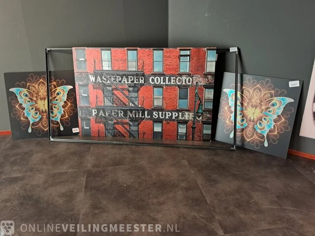 3x wanddecoratie en 1x lijst - afbeelding 1 van  6