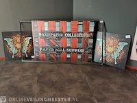 3x wanddecoratie en 1x lijst - afbeelding 1 van  6