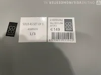 3x wanddecoratie, goud - afbeelding 4 van  4