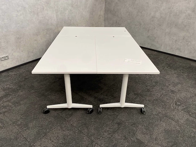 3x wilkahn timetable lift - verrijdbare zit-sta vergadertafel 150x75 - afbeelding 14 van  17