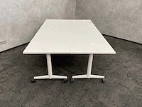 3x wilkahn timetable lift - verrijdbare zit-sta vergadertafel 150x75 - afbeelding 14 van  17