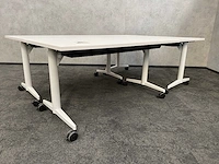 3x wilkahn timetable lift - verrijdbare zit-sta vergadertafel 150x75 - afbeelding 16 van  17