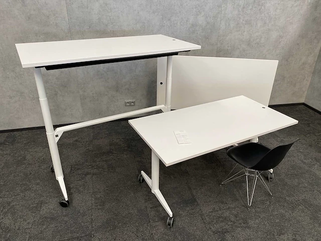 3x wilkahn timetable lift - verrijdbare zit-sta vergadertafel 150x75 - afbeelding 1 van  17