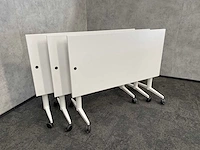 3x wilkahn timetable lift - verrijdbare zit-sta vergadertafel 150x75 - afbeelding 3 van  17