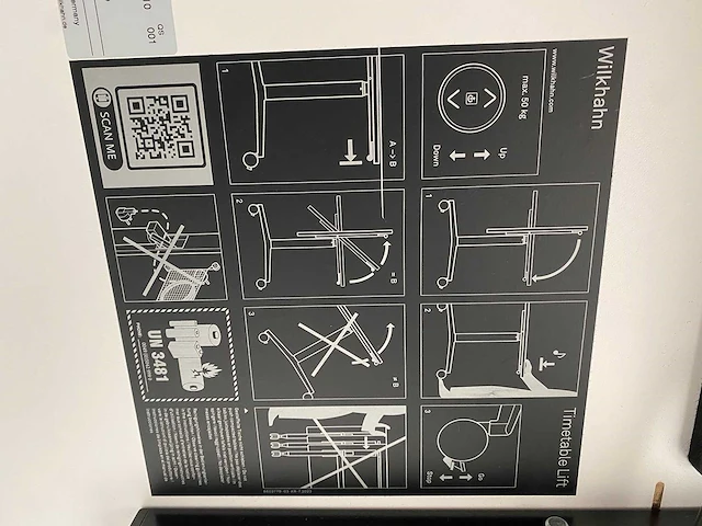 3x wilkahn timetable lift - verrijdbare zit-sta vergadertafel 150x75 - afbeelding 7 van  17