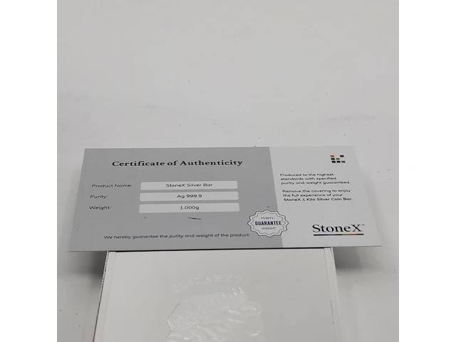 3x zilver muntbaar, 1000 gram stonex bullion, elizabeth ii niue island, 2022 - afbeelding 5 van  13