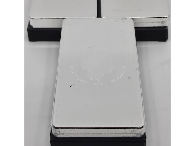 3x zilver muntbaar, 1000 gram stonex bullion, elizabeth ii niue island, 2022 - afbeelding 6 van  13