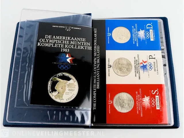 3x zilveren dollars u.s.a. 1983 (80,19 gram) - afbeelding 1 van  7