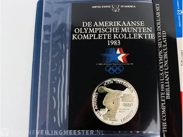 3x zilveren dollars u.s.a. 1983 (80,19 gram) - afbeelding 2 van  7