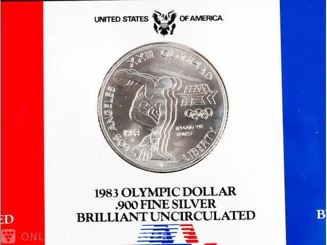 3x zilveren dollars u.s.a. 1983 (80,19 gram) - afbeelding 5 van  7