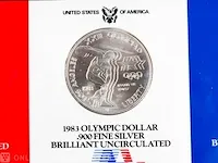 3x zilveren dollars u.s.a. 1983 (80,19 gram) - afbeelding 5 van  7
