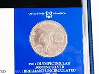 3x zilveren dollars u.s.a. 1983 (80,19 gram) - afbeelding 6 van  7