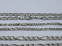3x zilveren ketting - afbeelding 4 van  9