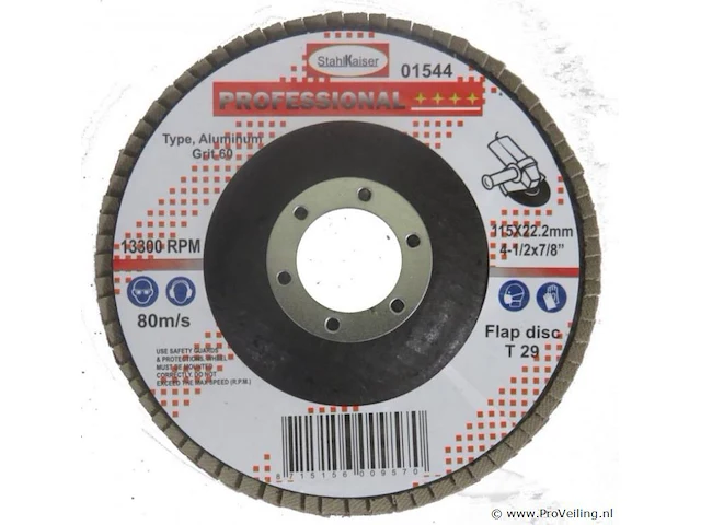 3xlamellenschijf 115mm - afbeelding 3 van  4