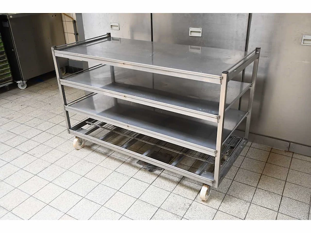 4-delige rvs grondstoffenwagen - afbeelding 2 van  4