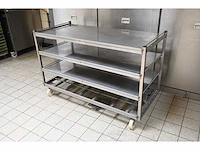 4-delige rvs grondstoffenwagen - afbeelding 2 van  4