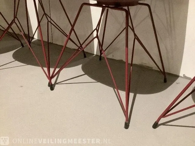 4 eetkamerstoelen bjorn, bordeaux rood - afbeelding 3 van  3